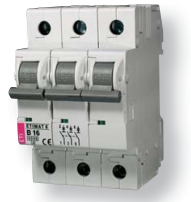 Автоматические выключатели ETIMAT 6 3-полюсные (UN~230/400 V)   ETI (ЕТИ)
